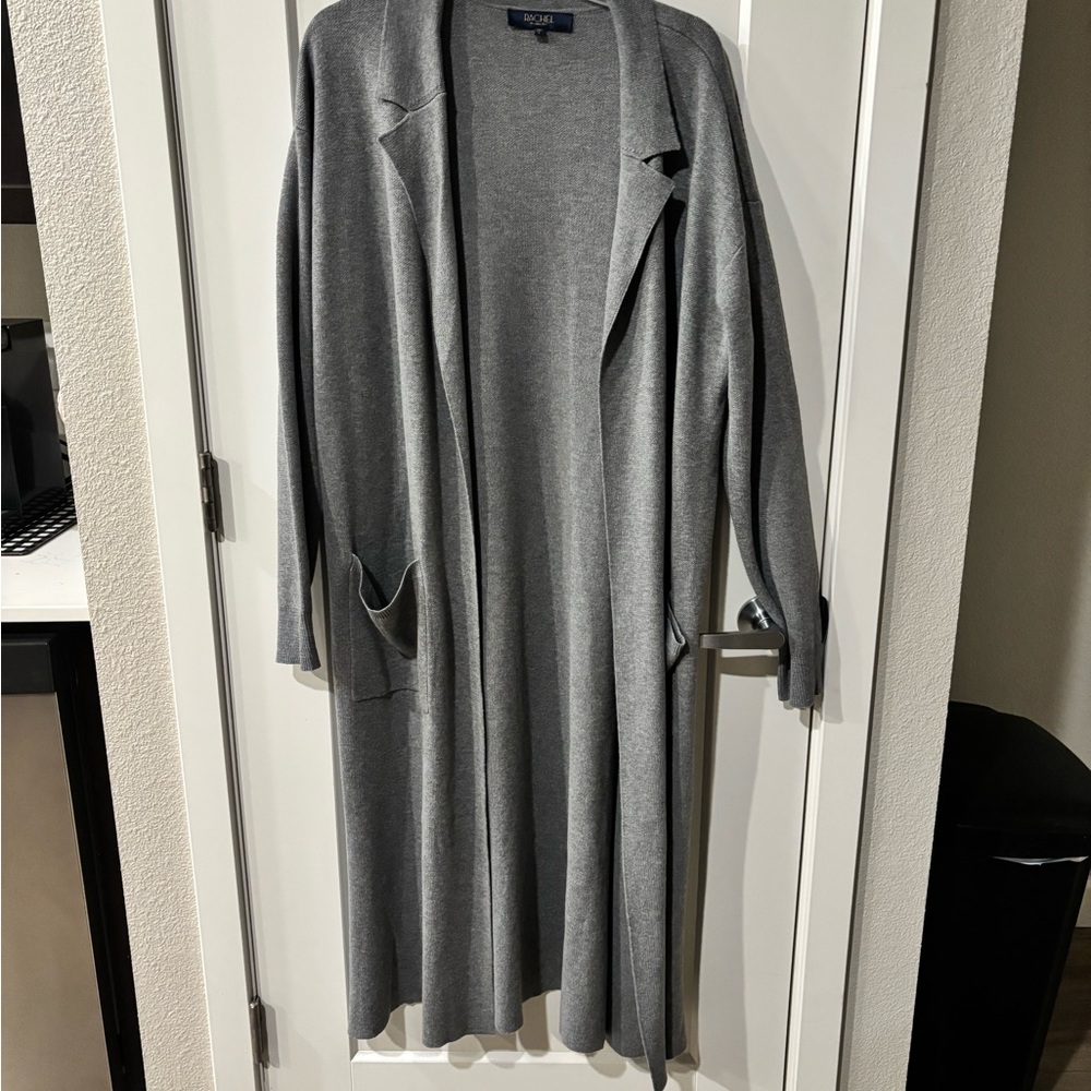 RACHEL Rachel Roy Gray Long Cardigan